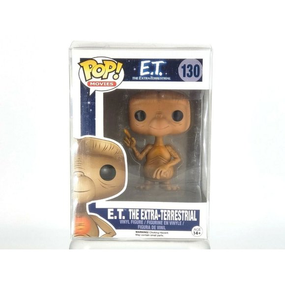 Funko 130 ET Pop Movies The Extra Terrestrial Near Mint Box Protector Japan RARE - Picture 2 of 11